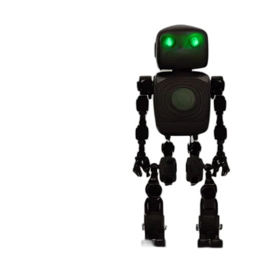 robot, 3d render, concept art, cyberpunk transparent PNG cut-out