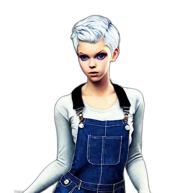 concept art, cartoon, comic book art, fantasy art, blue, full, body, pose transparent PNG cut-out