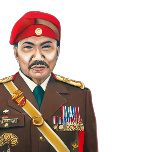 staff, face, photorealistic, oil painting transparent PNG cut-out