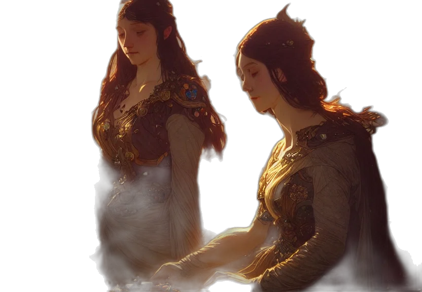 dress, crown, dragon, fantasy art transparent PNG cut-out