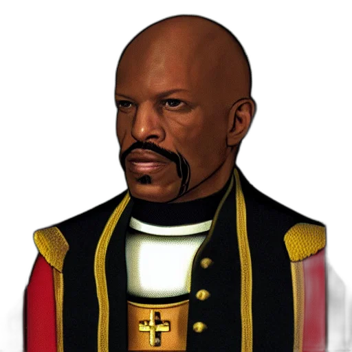 staff, face, concept art, photorealistic, cartoon, fantasy art, commander, sisko transparent PNG cut-out