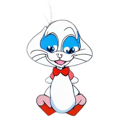 staff, animal, face, cartoon, concept art, 3d render, bugs, bunny transparent PNG cut-out