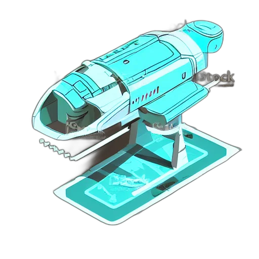 weapon, robot, staff, concept art transparent PNG cut-out
