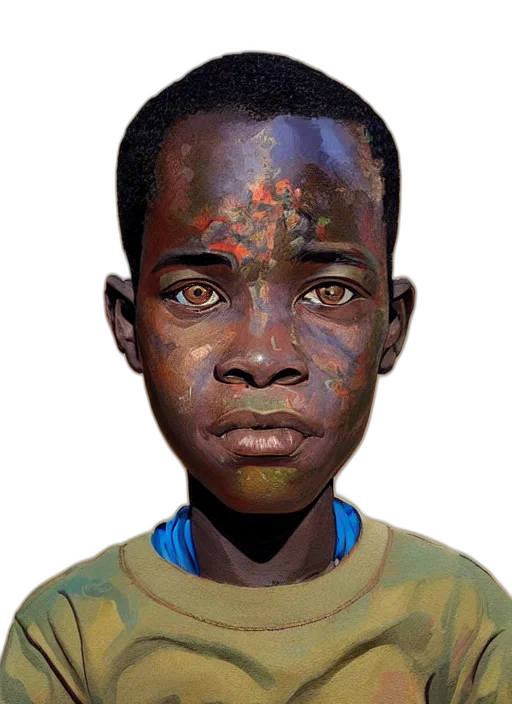face, mask, robot, jewelry, photorealistic, oil painting, watercolor, concept art transparent PNG cut-out