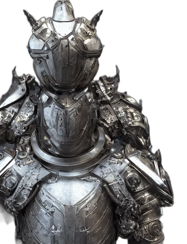 sword, robot, 3d render, concept art, fantasy art, full, body, shot transparent PNG cut-out