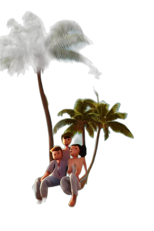 staff, umbrella, tree, concept art transparent PNG cut-out