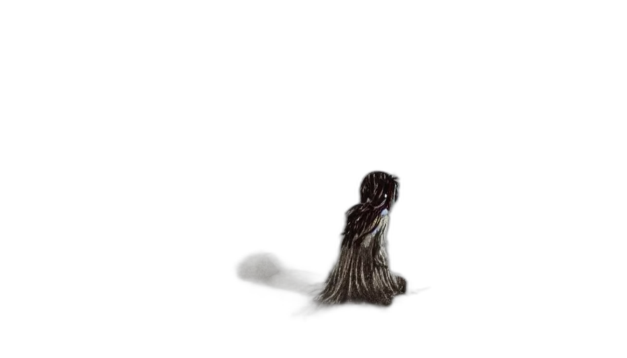 hair, creature, animal, staff transparent PNG cut-out