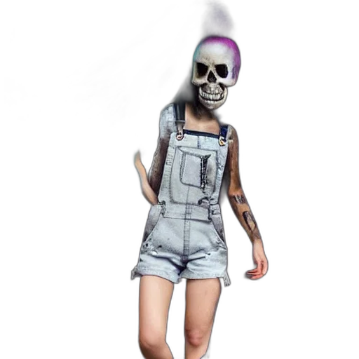 dress, creature, mask, face, 3d render, concept art, vaporwave, photorealistic transparent PNG cut-out