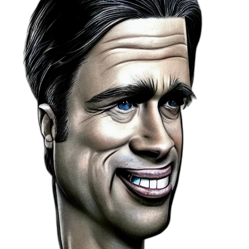 face, mask, animal, photorealistic, cartoon, comic book art, 3d render, brad transparent PNG cut-out