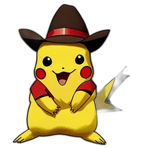 hat, animal, staff, pixel art transparent PNG cut-out