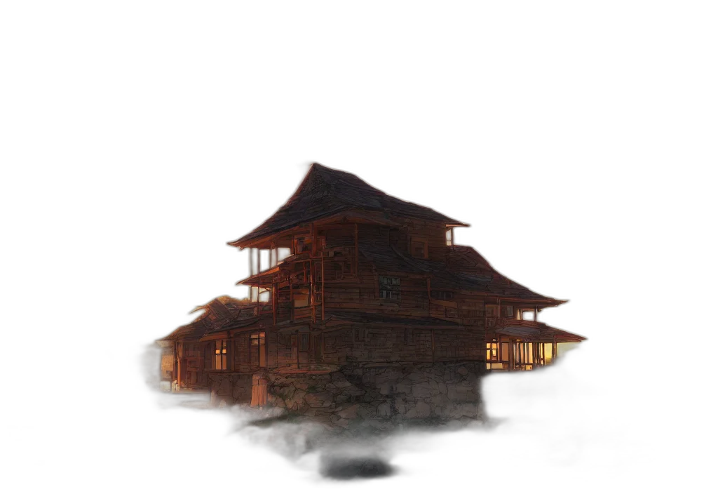 building, staff, crown, dragon transparent PNG cut-out
