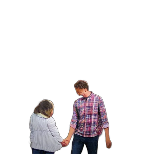hair, jacket, staff, dress transparent PNG cut-out