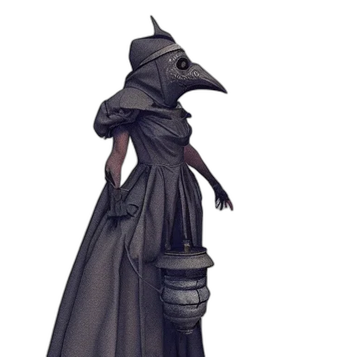 mask, hat, staff, dress transparent PNG cut-out