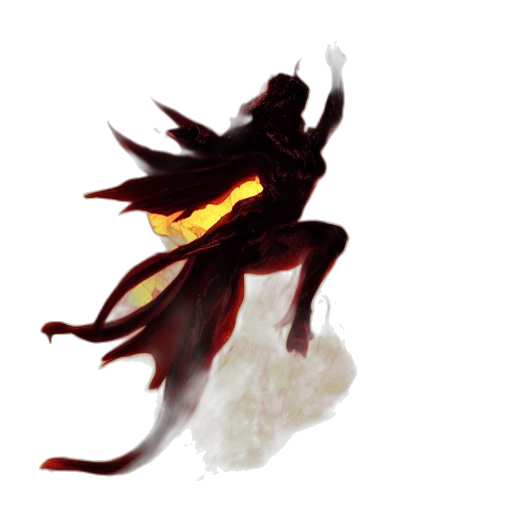 dragon, creature, staff, sword transparent PNG cut-out