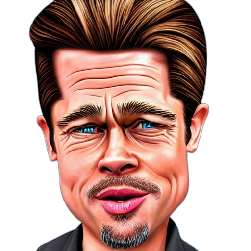 face, cartoon, photorealistic, comic book art transparent PNG cut-out