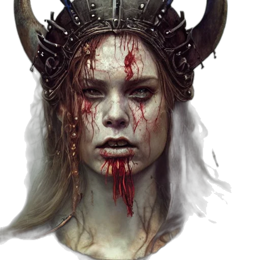 face, crown, fantasy art, concept art transparent PNG cut-out