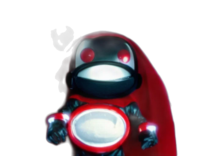 robot, mask, creature, face, concept art, 3d render, comic book art, watercolor transparent PNG cut-out