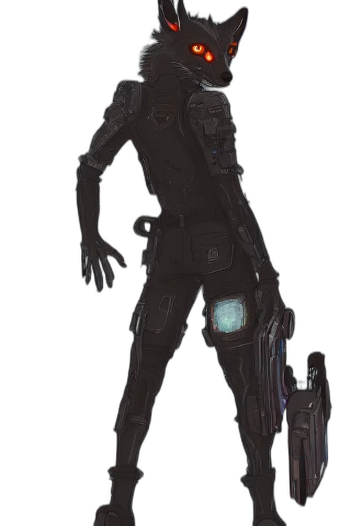 robot, staff, weapon, mask, concept art, cyberpunk, fantasy art, comic book art transparent PNG cut-out