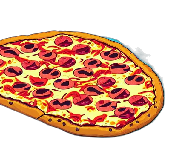 food, weapon, 3d render, pixel art transparent PNG cut-out