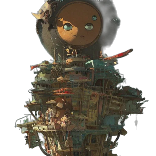robot, weapon, face, staff transparent PNG cut-out