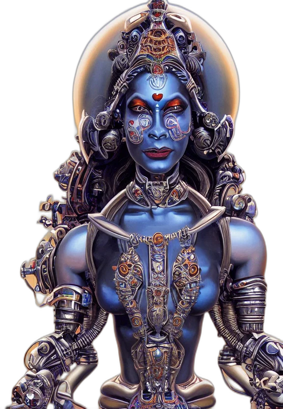 robot, jewelry, mask, face, concept art, fantasy art, comic book art, 3d render transparent PNG cut-out