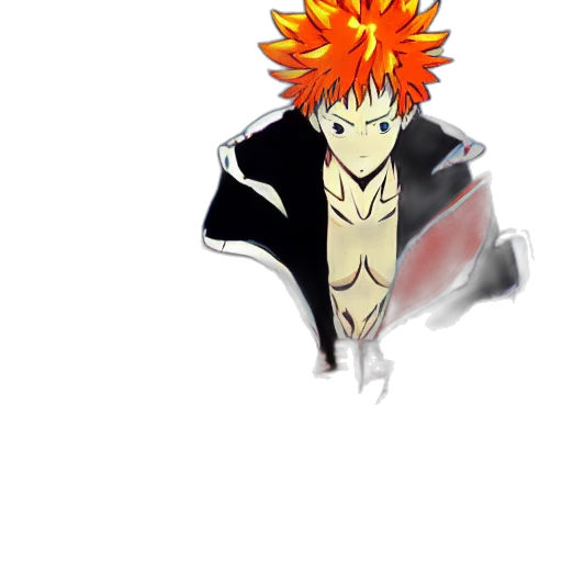 jacket, staff, weapon, mask transparent PNG cut-out