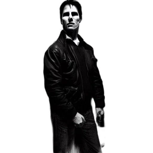 jacket, staff, photorealistic, comic book art transparent PNG cut-out