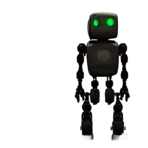 robot, 3d render, concept art, broken transparent PNG cut-out