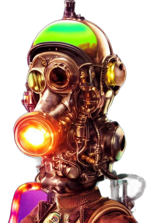 robot, mask, face, staff transparent PNG cut-out
