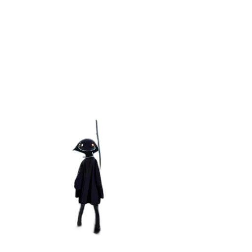 umbrella, sword, staff, hat transparent PNG cut-out