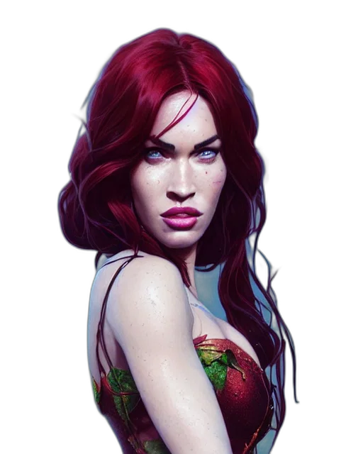 face, fantasy art, photorealistic, comic book art, concept art, red, highly, detailed transparent PNG cut-out