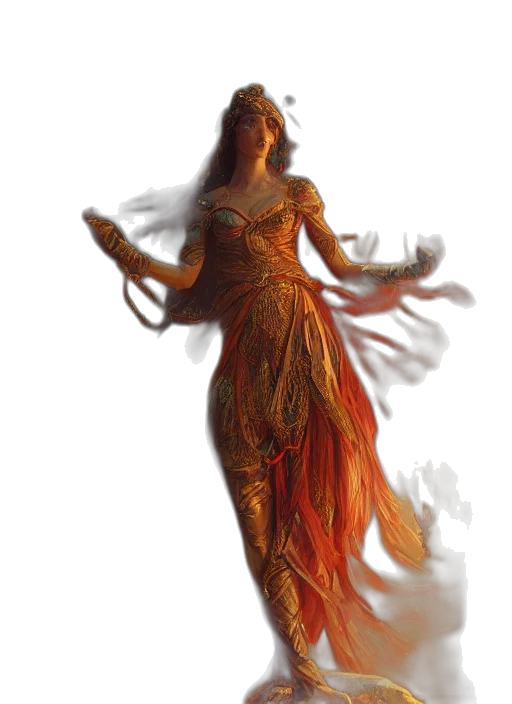 dress, dragon, fantasy art, concept art transparent PNG cut-out