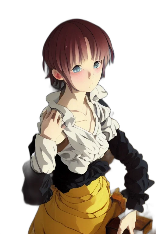 staff, dress, jacket, face transparent PNG cut-out