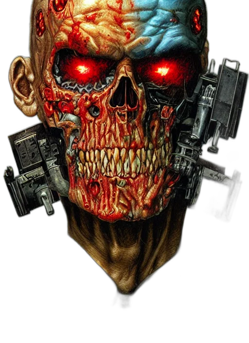 face, mask, weapon, robot transparent PNG cut-out