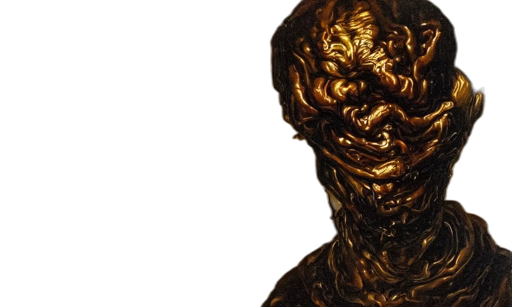 mask, face, creature, 3d render transparent PNG cut-out
