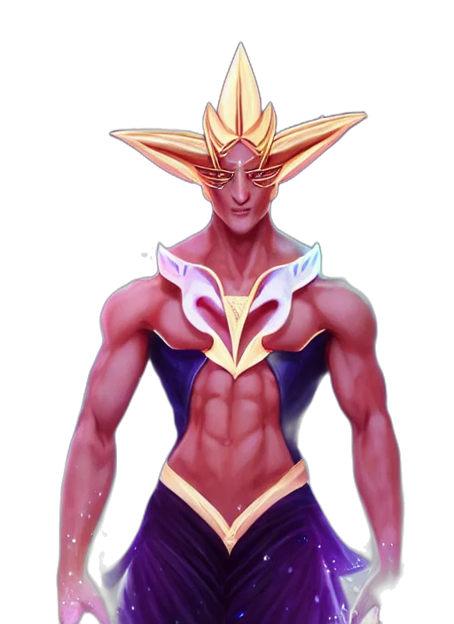 concept art, fantasy art, 3d render, comic book art, golden, full, body, portrait transparent PNG cut-out