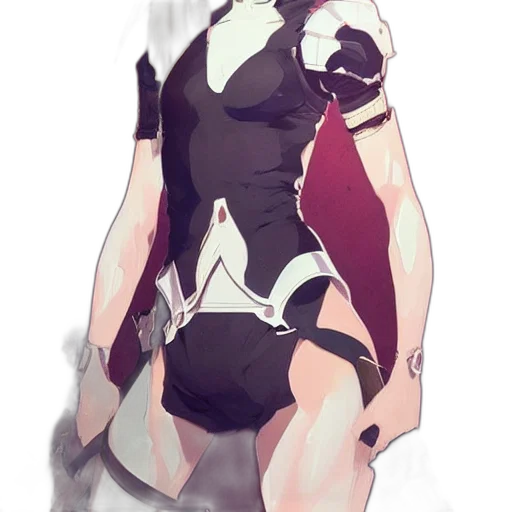 dress, mask, robot, weapon, concept art, anime, pixel art, fantasy art transparent PNG cut-out