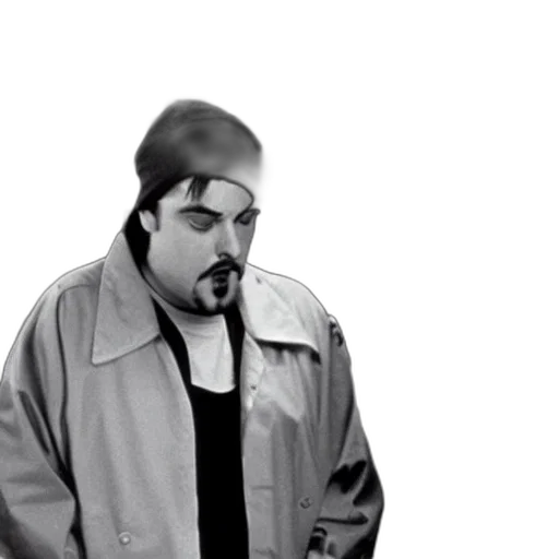 jacket, hat, face, staff, photorealistic, cartoon, concept art, vaporwave transparent PNG cut-out