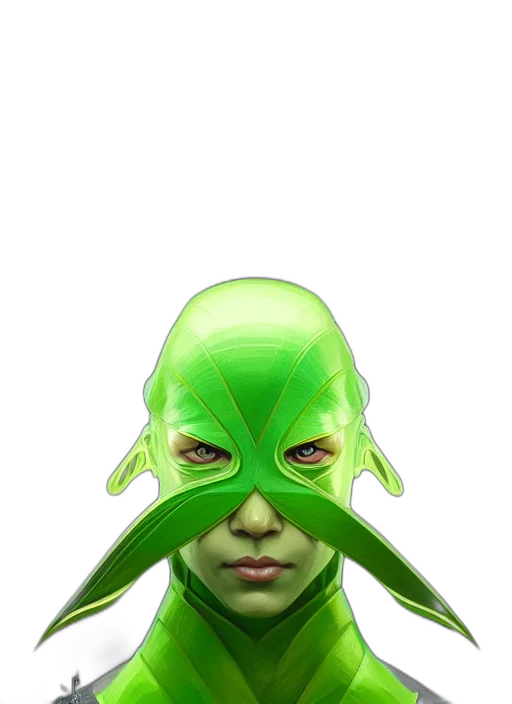 mask, face, creature, animal, concept art, 3d render, photorealistic, comic book art transparent PNG cut-out
