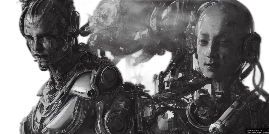 robot, mask, face, concept art transparent PNG cut-out