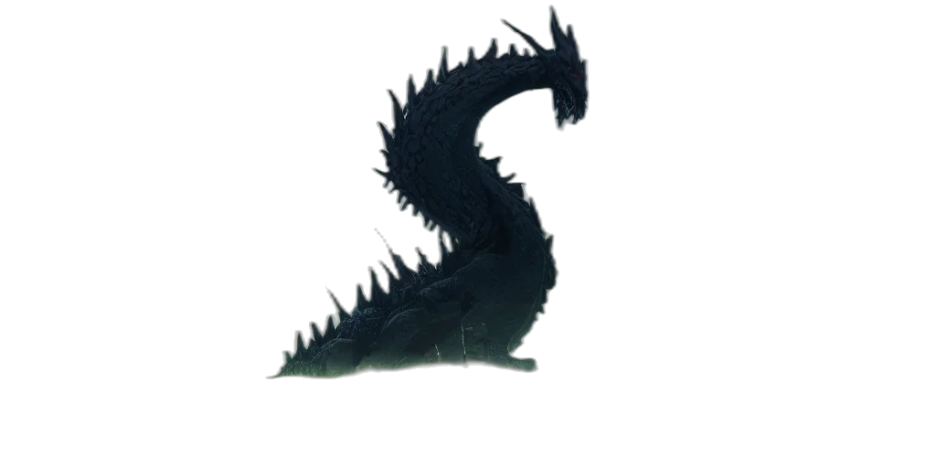 dragon, creature, staff, animal transparent PNG cut-out