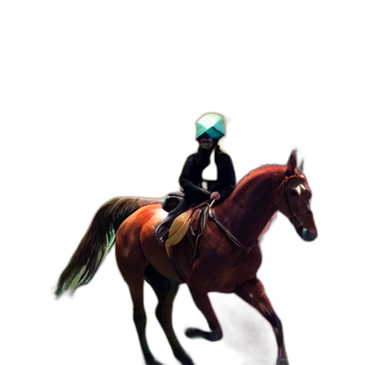 animal, creature, hat, staff, pixel art, concept art, 3d render, vaporwave transparent PNG cut-out