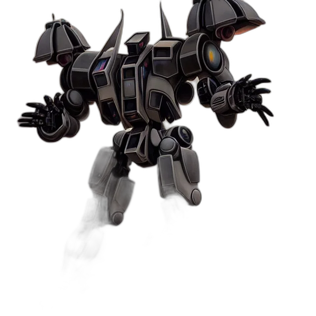 robot, creature, weapon, animal, concept art, 3d render, fantasy art, battle transparent PNG cut-out