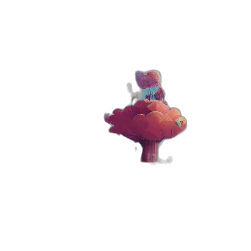 robot, creature, food, crown, pixel art, concept art, 3d render, watercolor transparent PNG cut-out