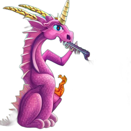 dragon, staff, weapon, sword transparent PNG cut-out