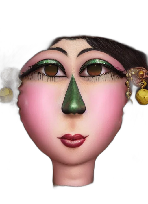 mask, face, jewelry, staff transparent PNG cut-out