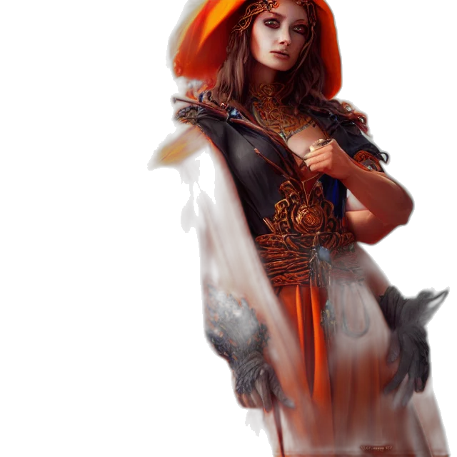 dress, staff, sword, fantasy art, concept art, photorealistic, pixel art, fire transparent PNG cut-out