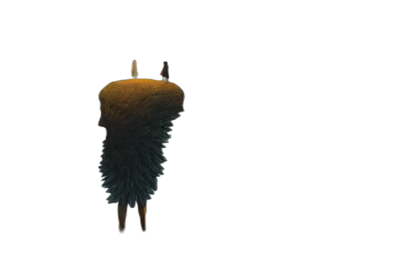 crown, hat, hair, staff, 3d render, pixel art, concept art, photorealistic transparent PNG cut-out