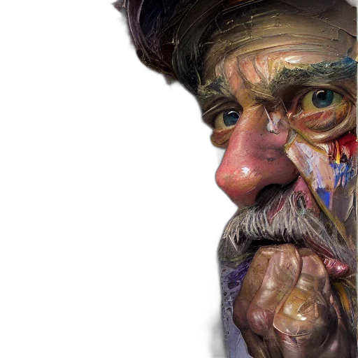 face, mask, hat, animal, photorealistic, oil painting, watercolor, concept art transparent PNG cut-out