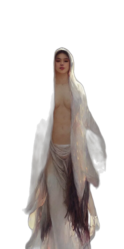dress, creature, staff, jewelry, concept art, fantasy art, 3d render, photorealistic transparent PNG cut-out
